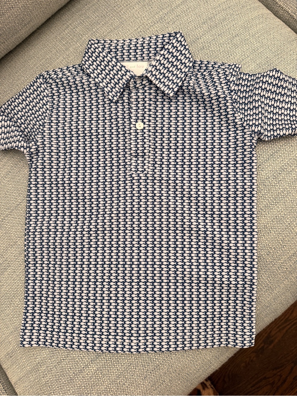 Cecil and Lou Fish Patterned Dri Fit Polo Shirt
